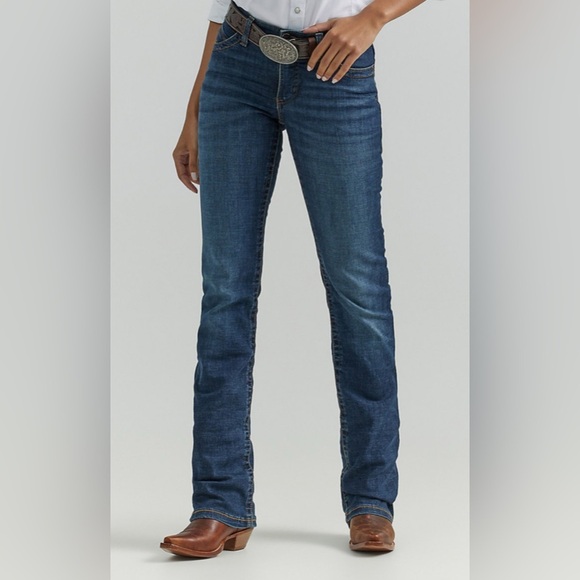 Wrangler Ultimate Riding Jean Willow Mid-Rise Bootcut Size Womens 9*34 - Picture 3 of 16